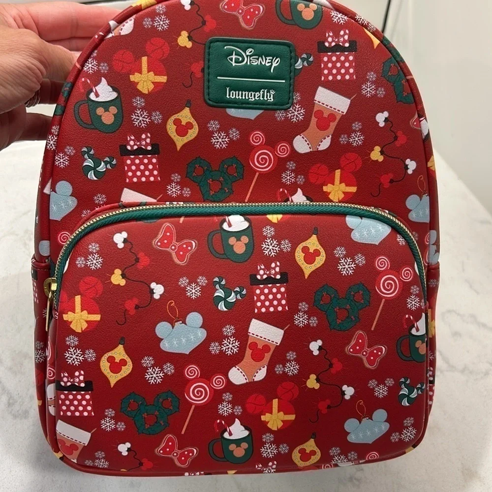 Loungefly Disney Mickey Mouse Holiday Sweets & Treats Mini Backpack NWT!